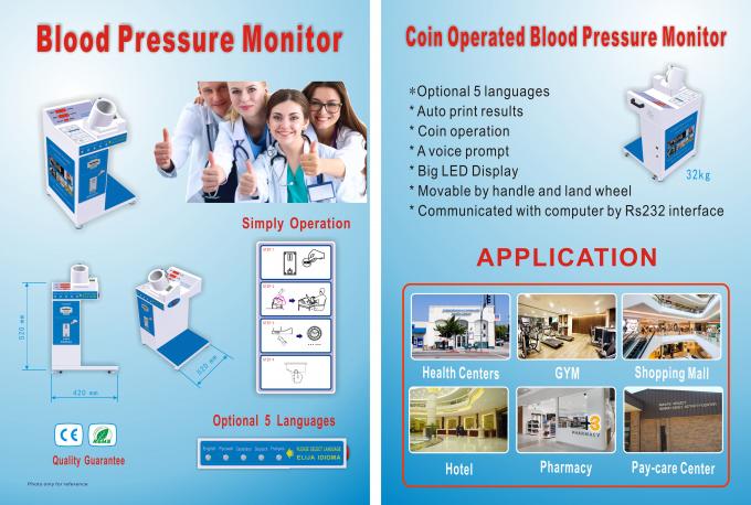 Moniteur électronique de tension artérielle, machine de vérification de tension artérielle pour l'hôpital et clinique