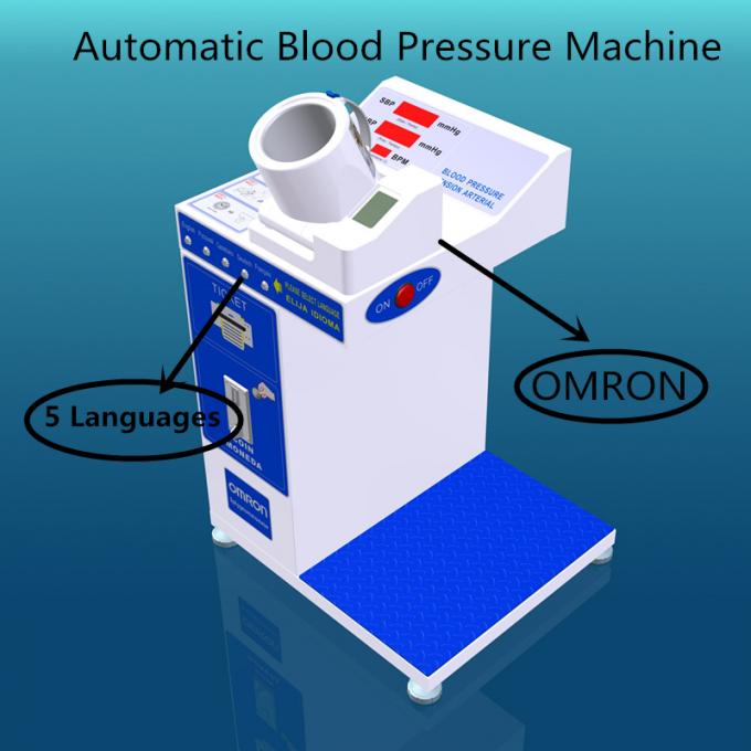 Machine de tension artérielle de Digital de libre service avec l'imprimante thermique à jetons