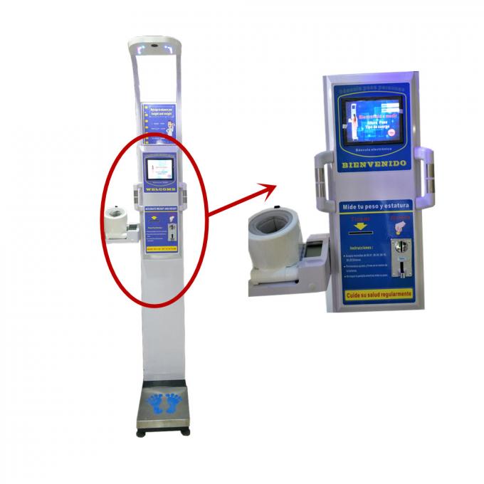 Machine à jetons d'échelle de BMI avec du gros CE d'analyse de l'eau de corps et certificat de masse de RoHS
