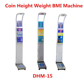 Coin Operated Digital Body Weight Scale With Height Measurement 0.1cm 0.5kg Accuracy