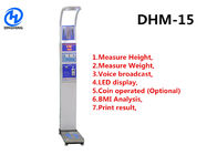 Machine d'échelle de taille et de poids de LED Digital Bmi avec à jetons et Bluetooth